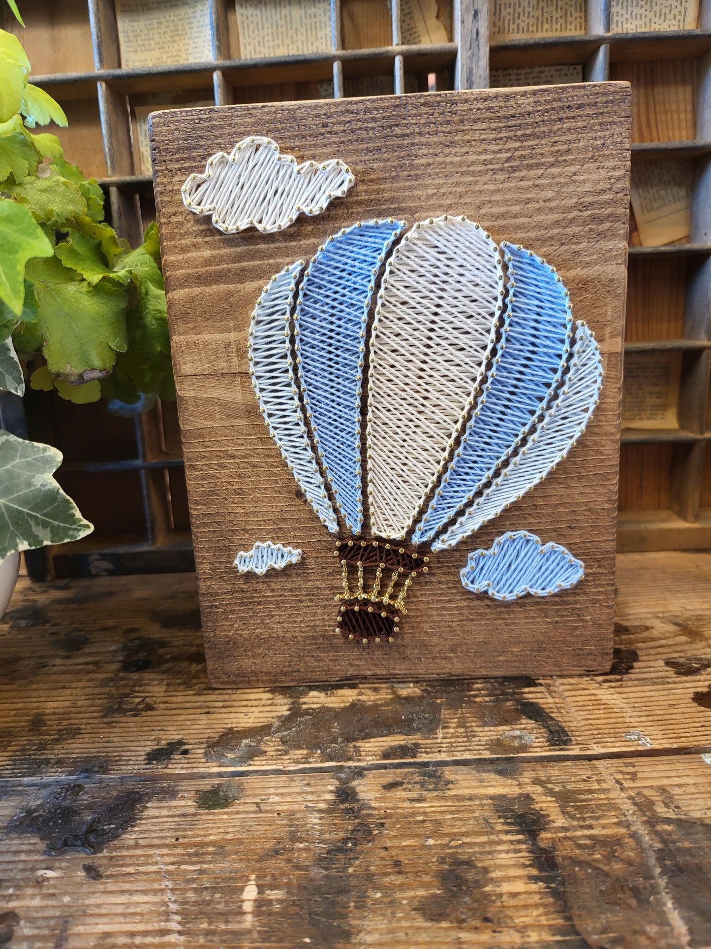 Legnetto Stringart Mongolfiera