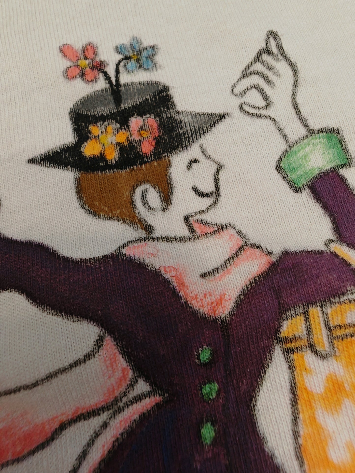 T-shirt dipinta a mano