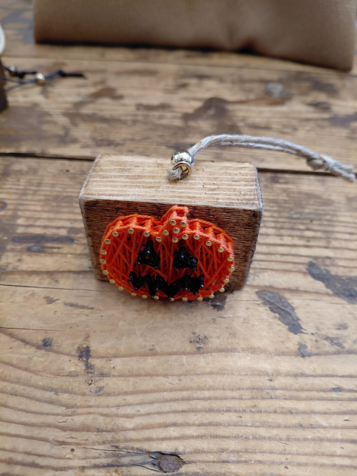 Legnetto Stringart Zucca Halloween