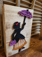 Legnetto Stringart Mary Poppins con ombrellino