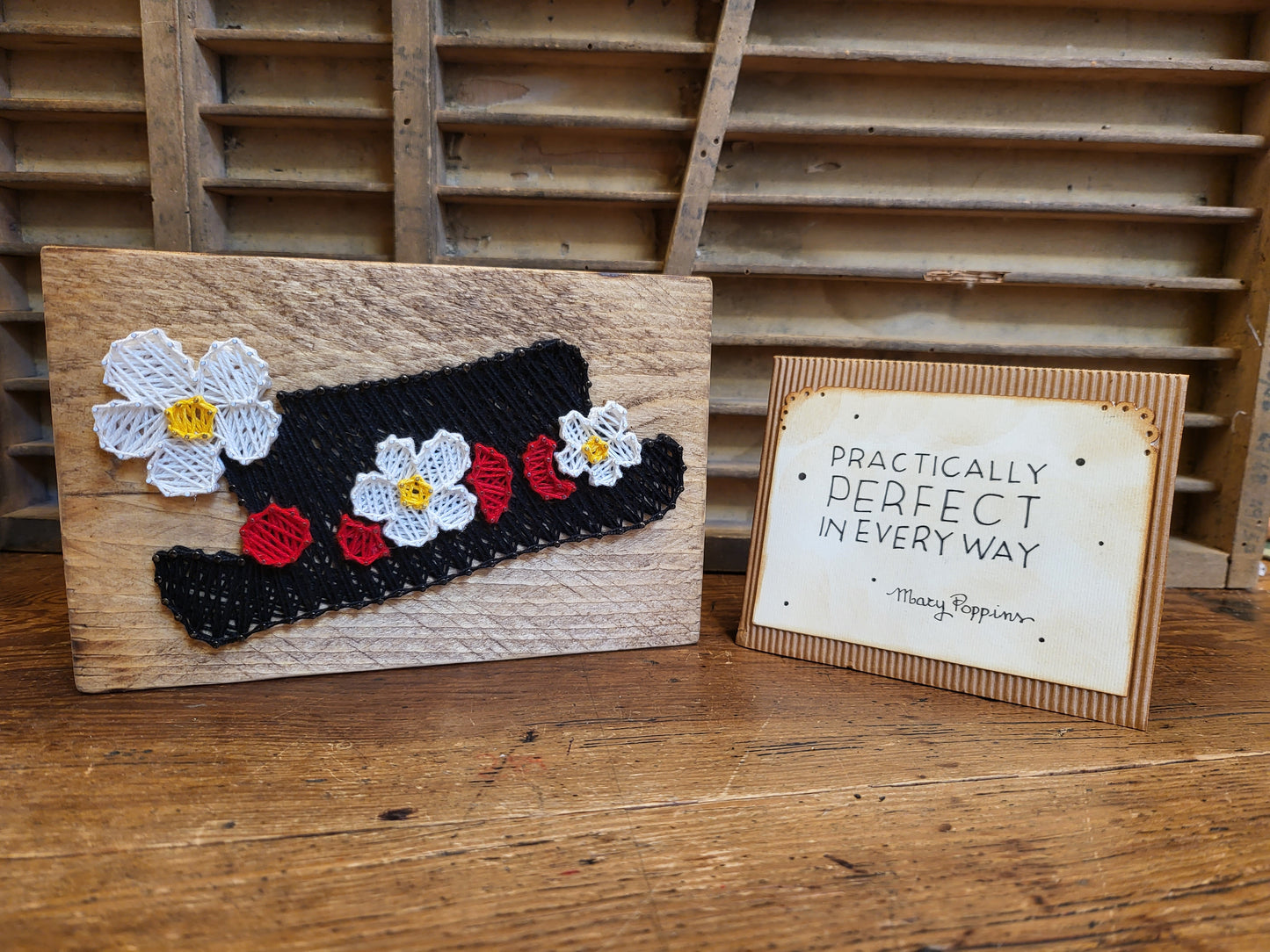 Legnetto Stringart Mary Poppins cappello