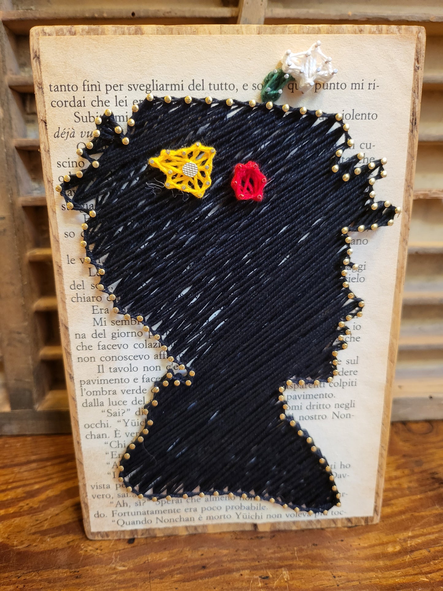 Legnetto Stringart Mary Poppins silhouette