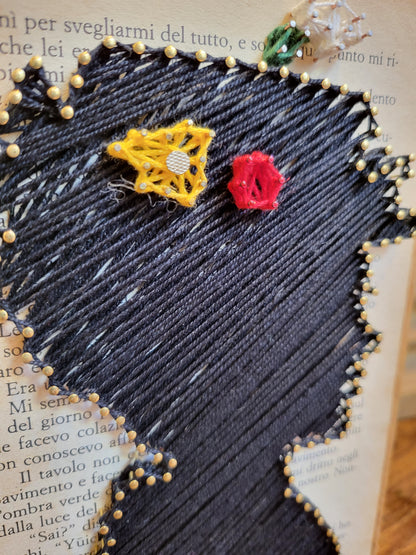 Legnetto Stringart Mary Poppins silhouette