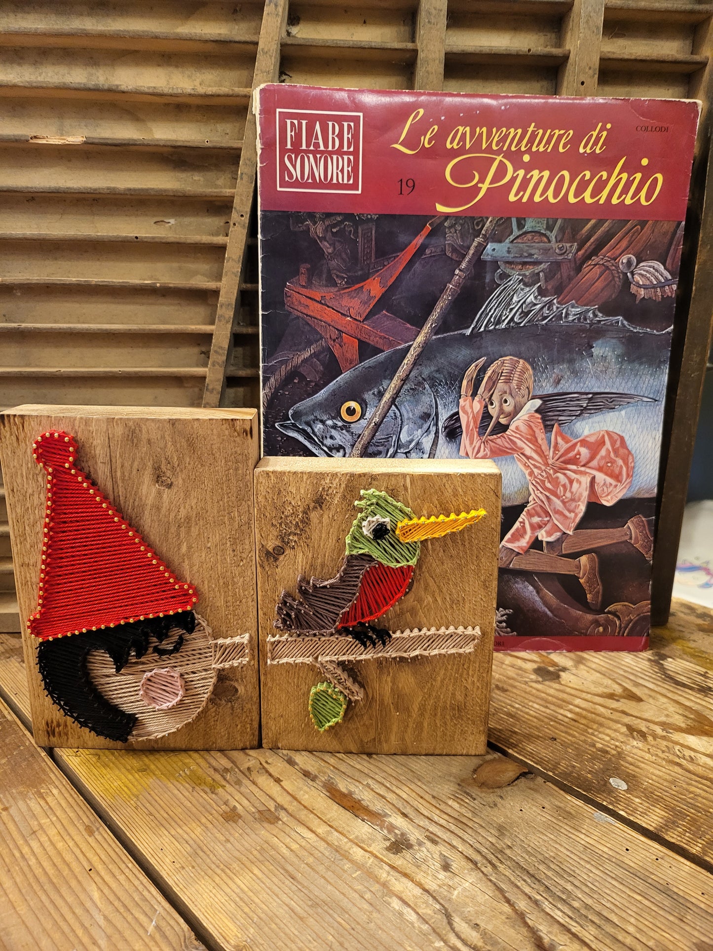 Legnetto Stringart Pinocchio con naso allungabile