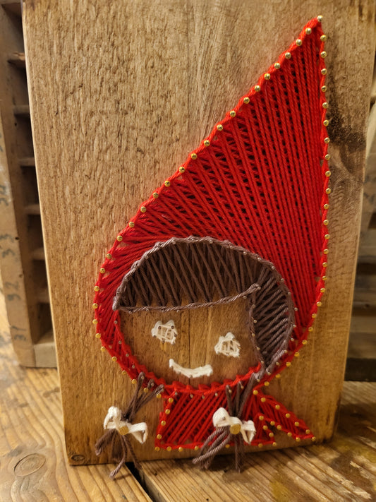 Legnetto Stringart Cappuccetto Rosso