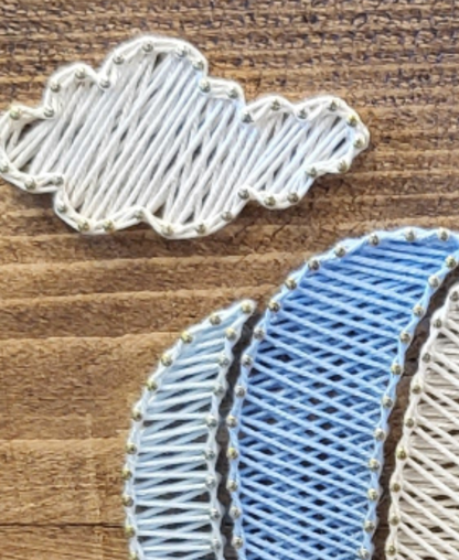 Legnetto Stringart Mongolfiera