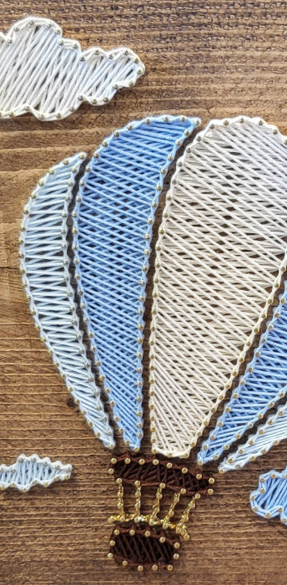 Legnetto Stringart Mongolfiera