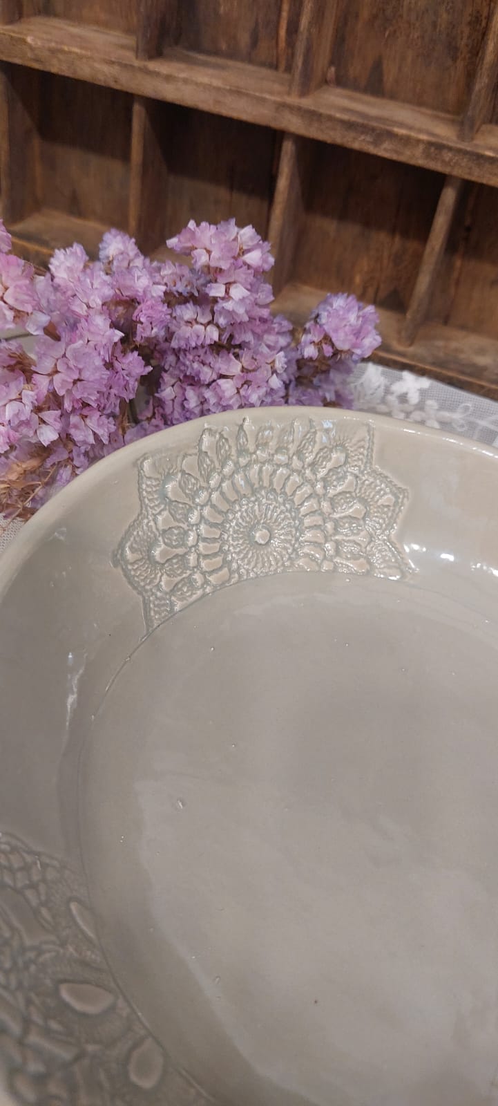 Piatto fondo centrino