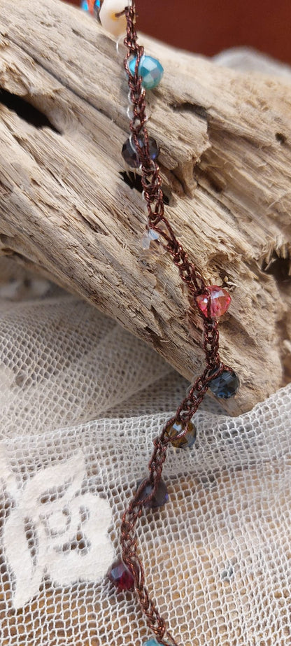 Collana con ciondolo fiore