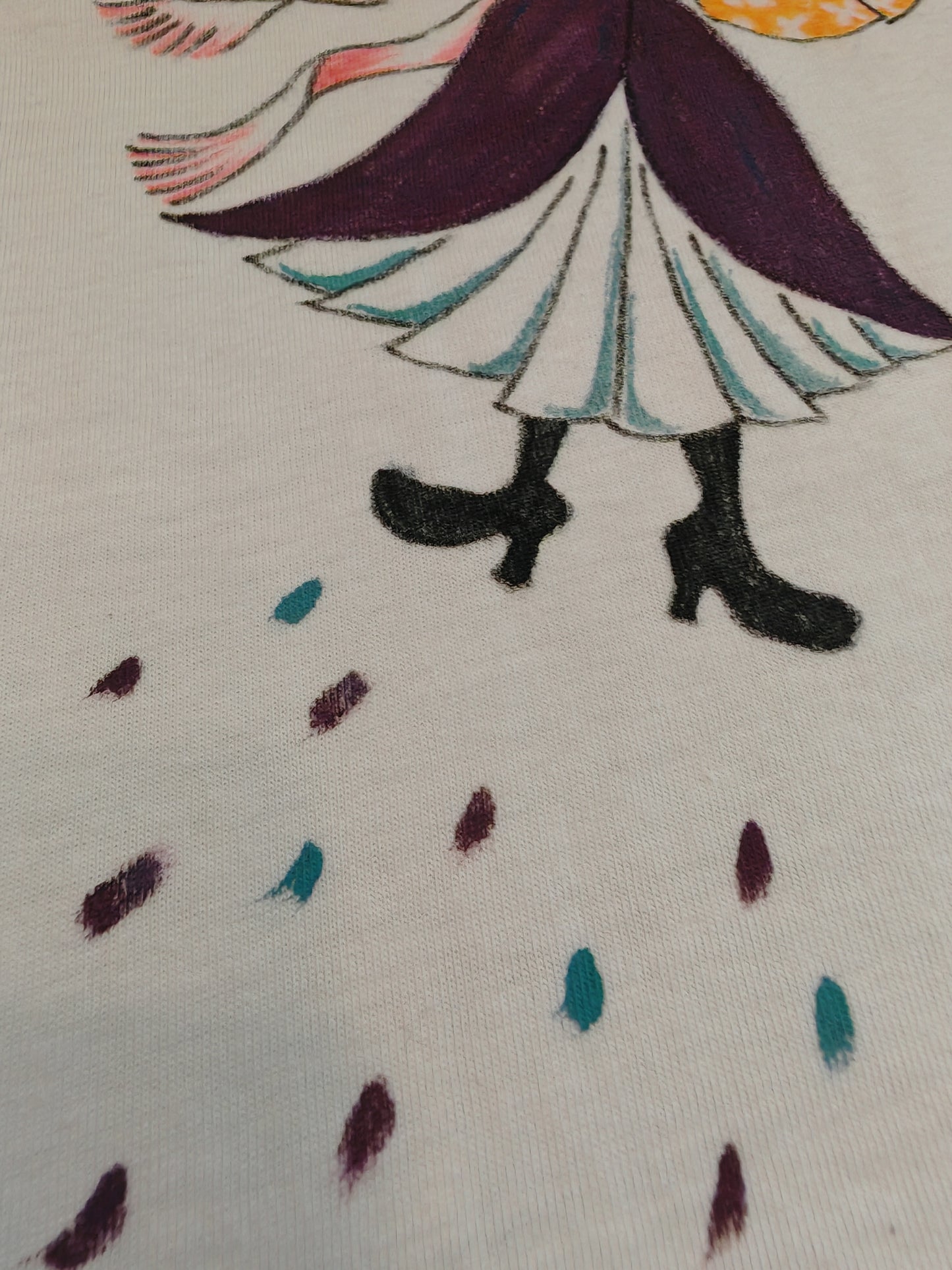 T-shirt dipinta a mano