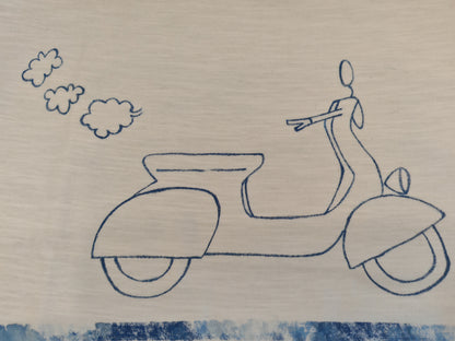 T-shirt dipinta a mano