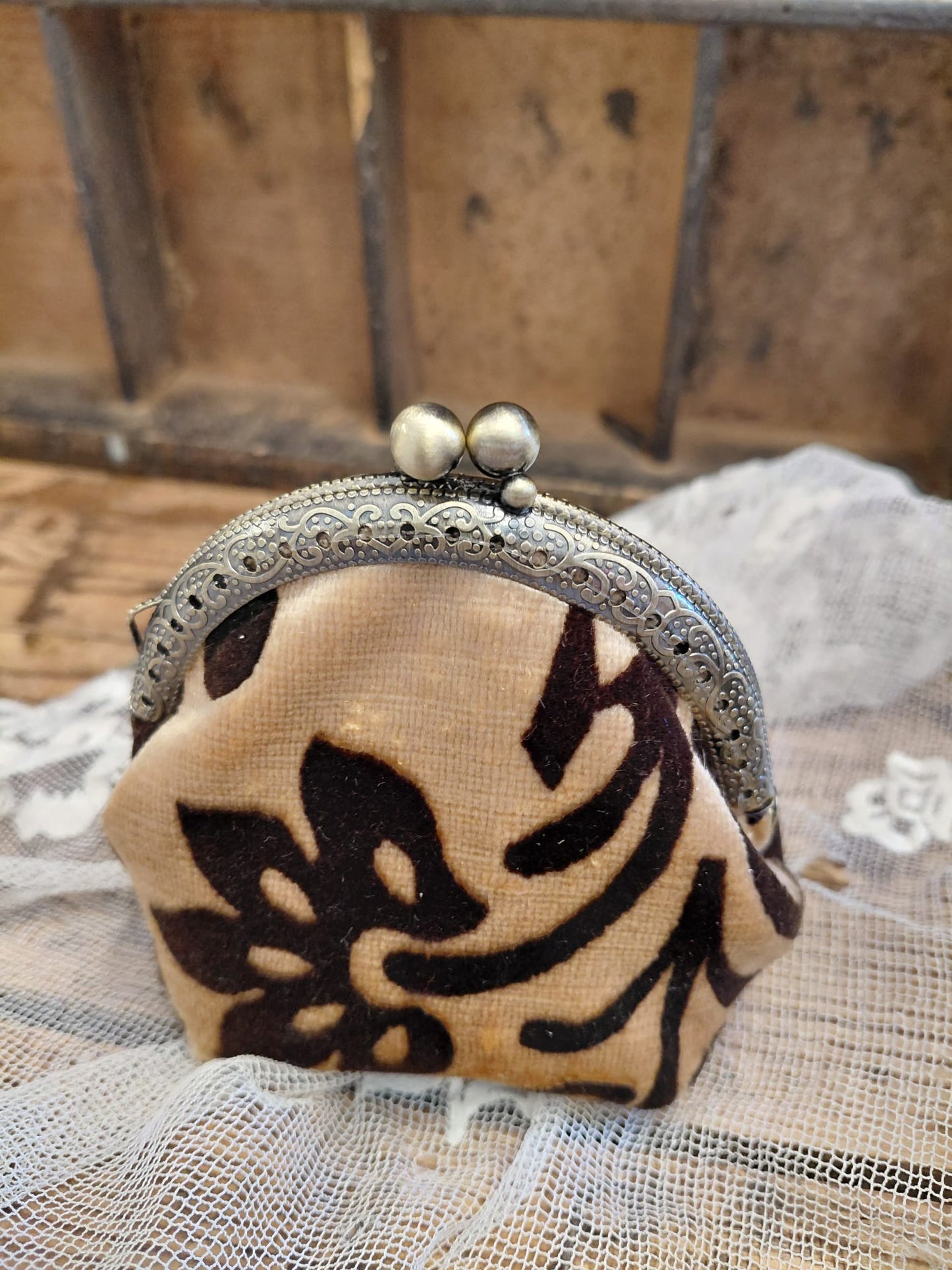 Portamonete in velluto