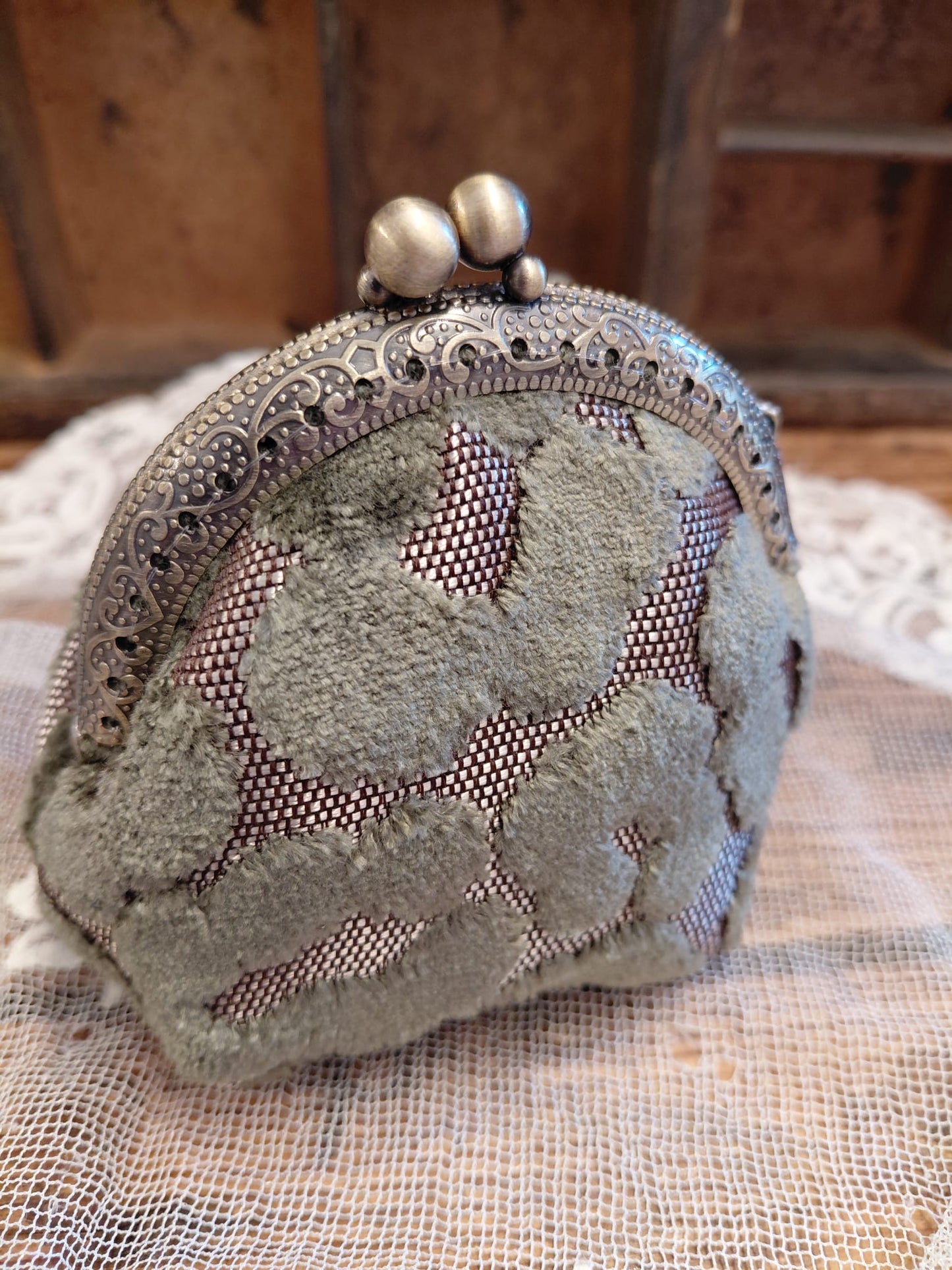 Portamonete in velluto