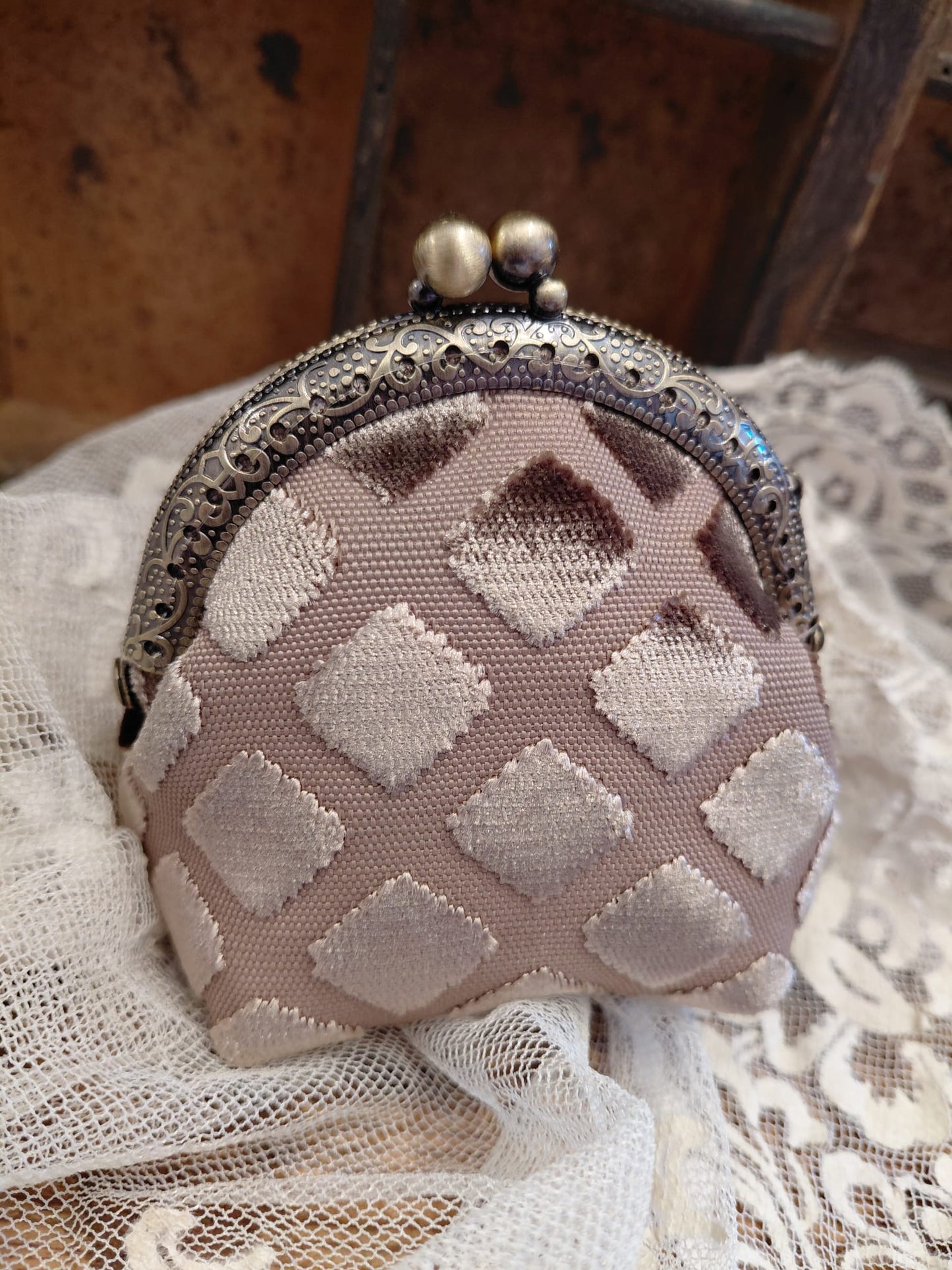 Portamonete in velluto