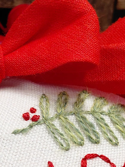 Palle di Natale ricamata