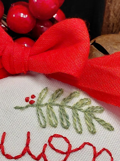 Palle di Natale ricamata