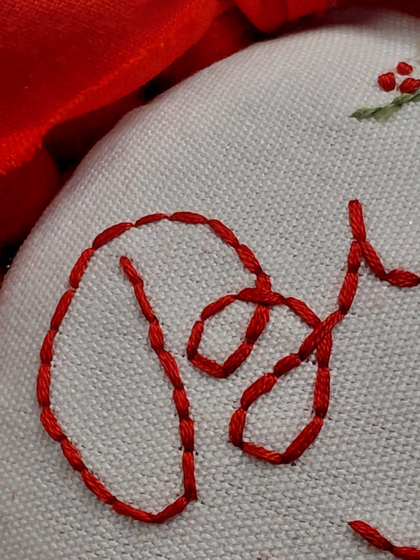 Palle di Natale ricamata