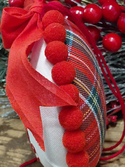 Palle di Natale ricamata