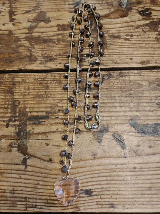 Collana con ciondolo cuore