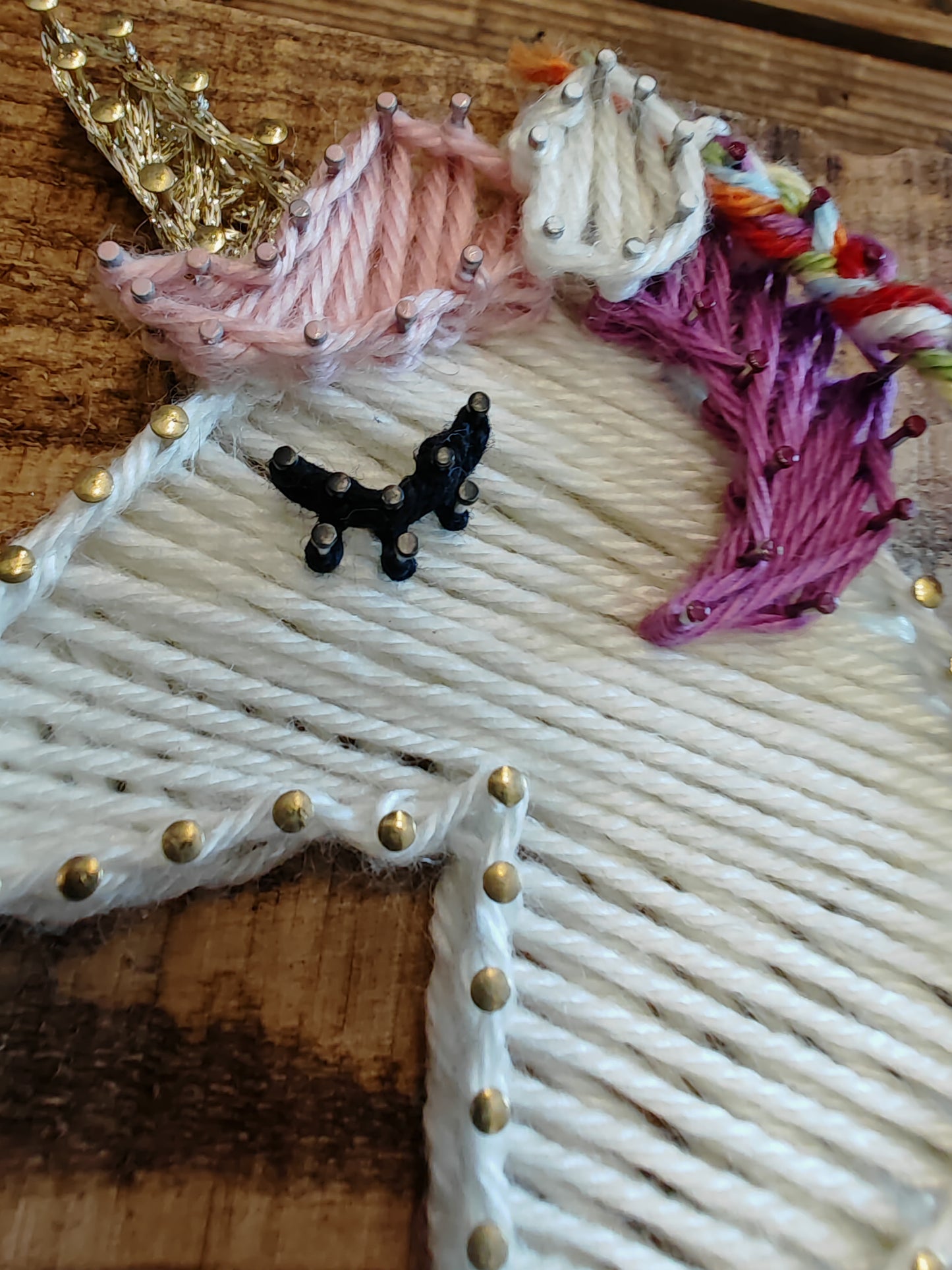 Legnetto Stringart Unicorno