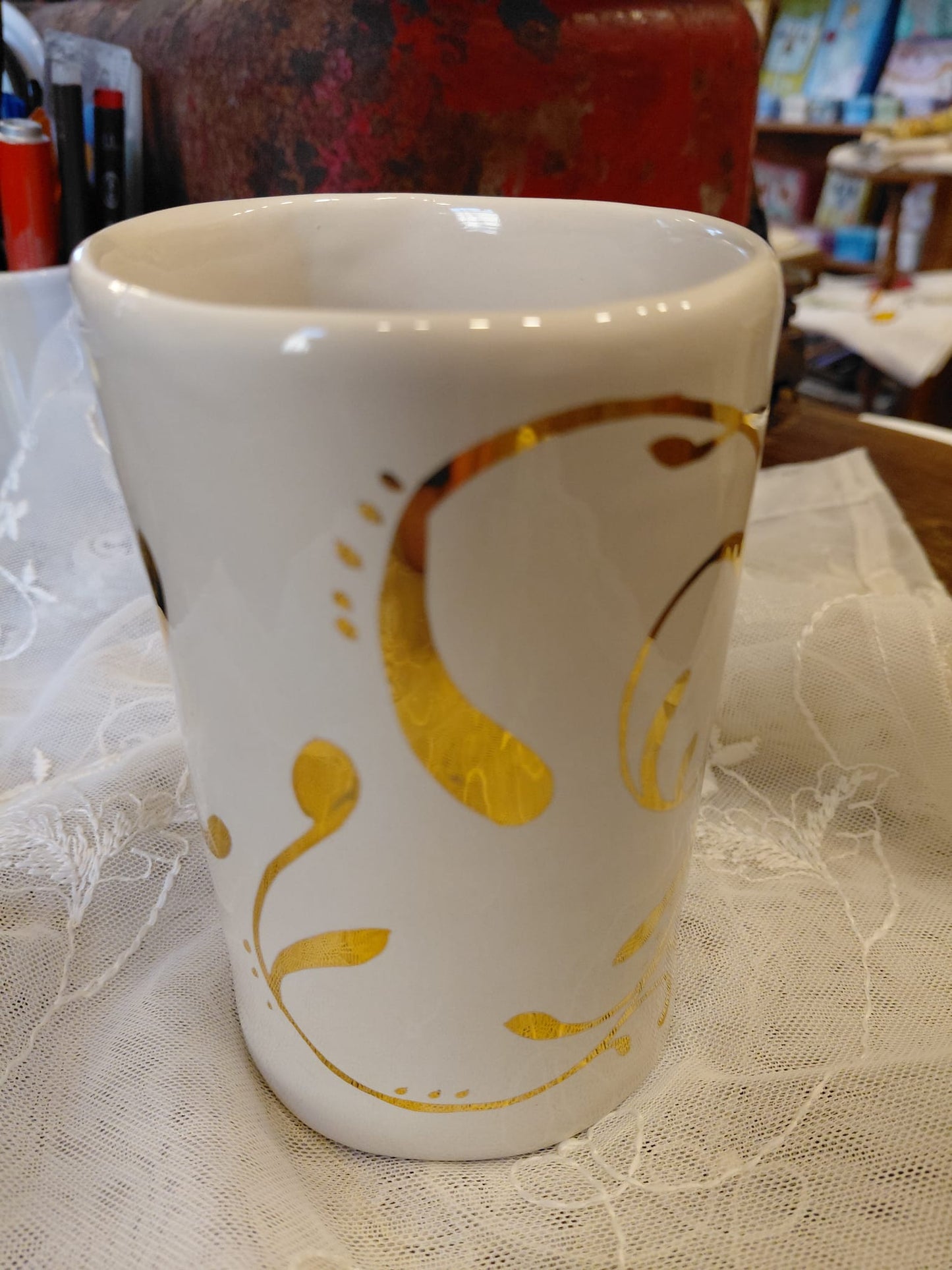 Tazza Foglia Oro